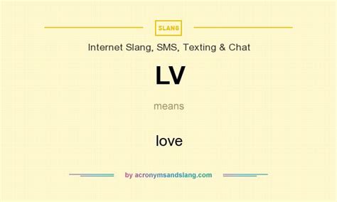 lv meaning in chat|vegas chat free.